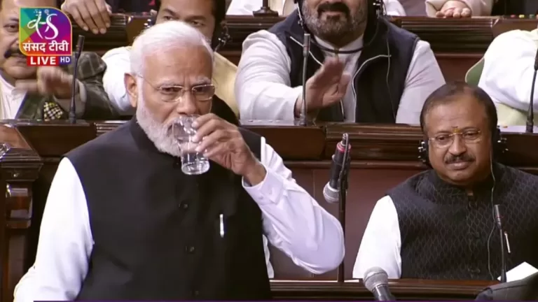 Budget Session : राज्यसभा में पीएम के संबोधन के बाद हंगामा