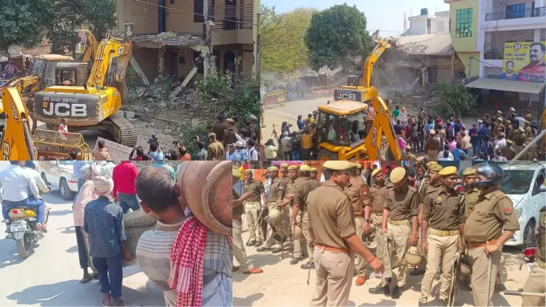 Bulldozer Action in UP : सफदर अली के मकान पर बुलडोजर कार्रवाई