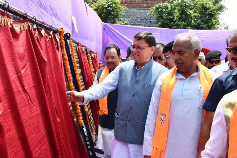 CM dhami in Kashipur : मुख्यमंत्री ने काशीपुर में किया 355 करोड़ की योजनाओं का शिलान्यास