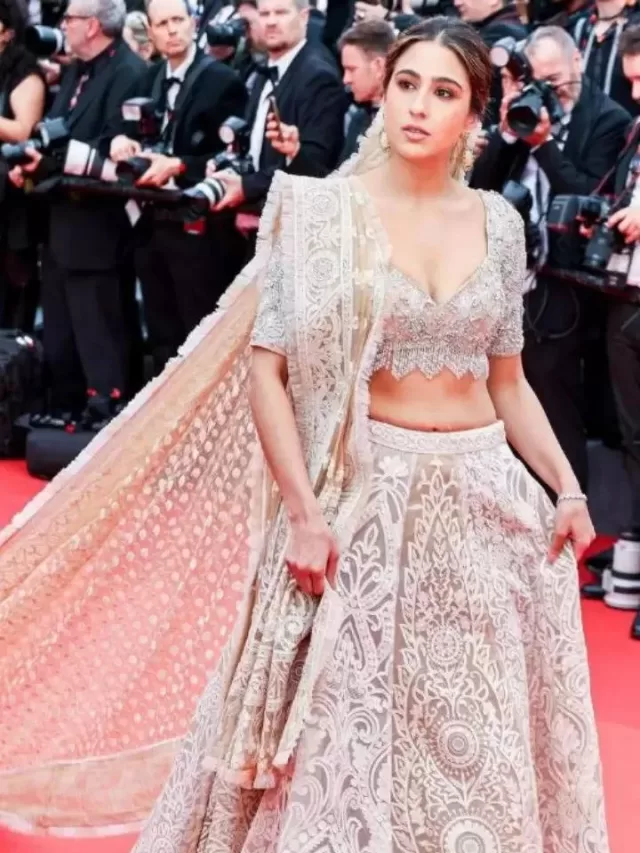 Cannes 2023 : Sara Ali Khan makes her Cannes debut in ivory lehenga