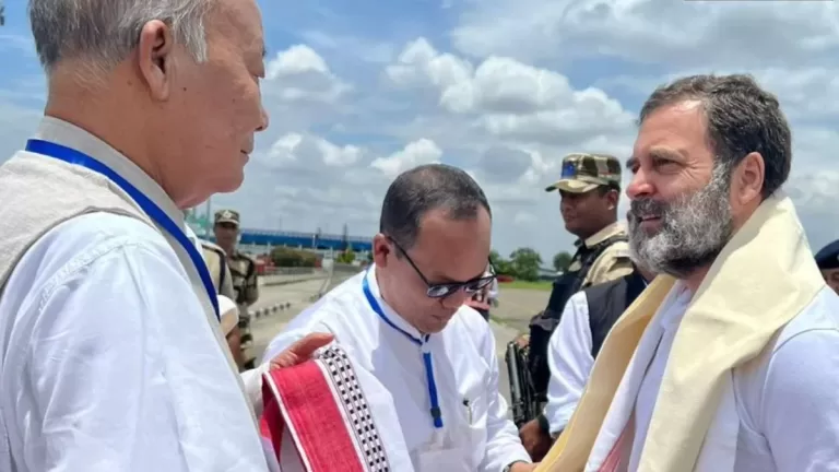 Rahul Gandhi In Manipur: मणिपुर में राहुल गांधी के काफिले को पुलिस ने रोका