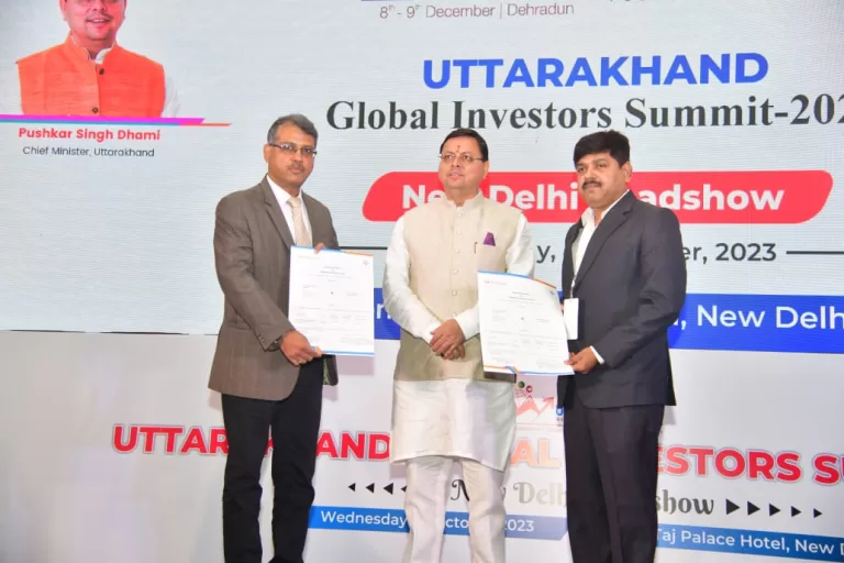 Global Investor Summit 2023 : उत्तराखण्ड सरकार और जे एस डब्लयू नियो एनर्जी लिमिटेड के मध्य 15 हजार करोड़ का एमओयू